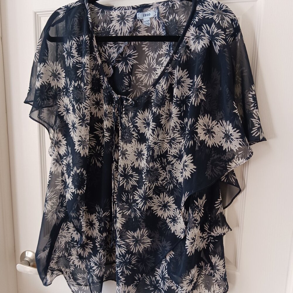 Izod sheer women's top  Size XL